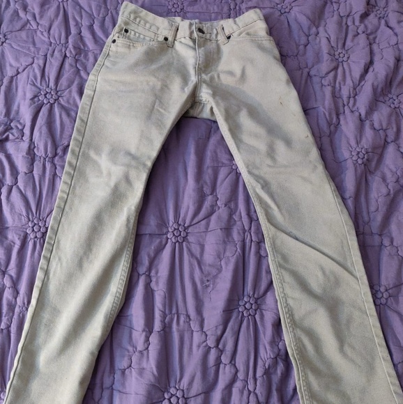 coloured levi jeans